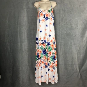 Tommy Bahama Cotton Maxi Tank Dress Floral Stretch Vacation Resort Beach XL Tall - Imagen 1 de 15