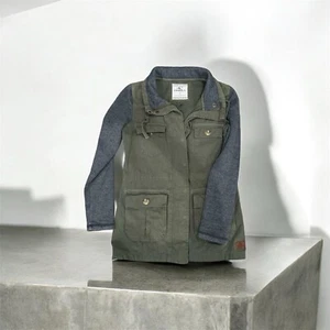 - Chaqueta cargo O'Neill verde oliva con mangas grises PEQUEÑA. - Imagen 1 de 11