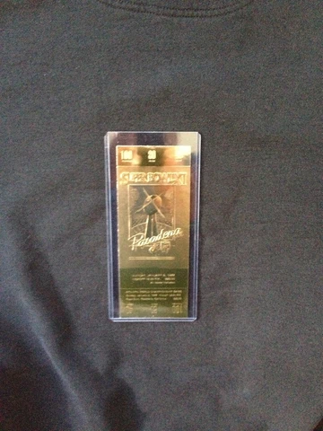 Oakland Raiders vs. Minnesota Vikings Super Bowl XI 22kt Gold Ticket (NEW) Cover