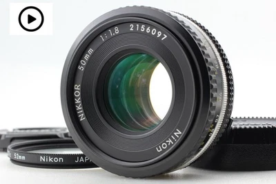 [Exc+5 w/ Cap] Nikon Ai-s Ais Nikkor 50mm f/1.8 MF Pancake Prime Lens From JAPAN - Image 1 of 4