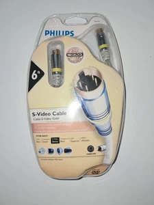 New! Philips 6ft S-Video Cable #M62791 Gold Plated Connectors 24k - Picture 1 of 2