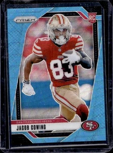 2024 Prizm Jacob Cowing RC Blue Wave Rookie #113/230 49ers - Picture 1 of 2