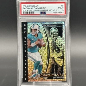 2024 Obsidian Tua Tagovailoa Dan Marino Eclipsing Legend Vibrant Mojo 1/1 🔥 - Bild 1 von 3