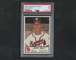 1953 Johnston Cookies No 8 Dave Jolly PSA 7 - Picture 1 of 2