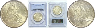 1873.  Seated Liberty Half Dollar.  -  PCGS. MS-65. - Image 1 of 3