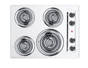 Summit WEL03 White 24"W 4 Burner Induction Coil Cooktop - 230 Volt - Picture 1 of 1