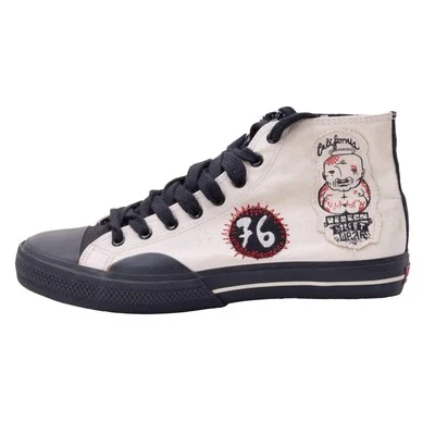 VINTAGE VISION STREET WEAR 76 CALIFORNIA BEIGE SNEAKERS SIZE 9 NOS - Image 1 of 4