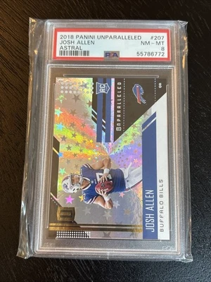 2018 Panini Unparalleled Rookie Astral /200 Josh Allen #207 PSA 8 Rookie RC - Image 1 of 2