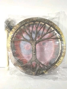 Tambor Chamán Música Espiritual Siberiana Árbol de la Vida Ying-yang Regalos Decorativos. - Imagen 1 de 13