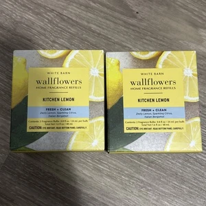 4-PACK Bath & Body Works KITCHEN LEMON Wallflowers Fragrance Refill Bulbs 0.8oz - Picture 1 of 1