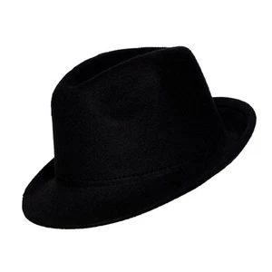 Accesorio De Disfraz Para Adultos Fedora De Fieltro Negro - Imagen 1 de 4