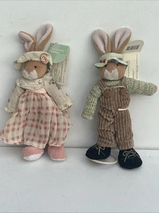 Plüschhase Kyle und Delilah Olde World Hasen 🐰 Landkleid & Hut von Russ - Bild 1 von 7