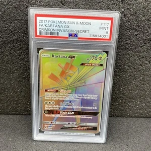 2017 Pokémon SM Crimson Invasion Kartana GX Full Art SR PSA 9 - Picture 1 of 2