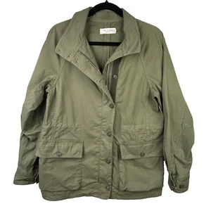 Rag & Bone Utility Jacket Military Khaki Green Cargo Pockets Full Zip Canvas S - Picture 1 of 15