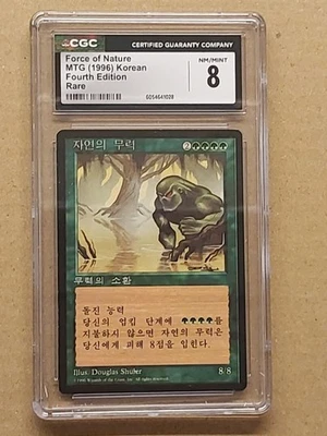MTG Force of Nature Fourth Edition Korean CGC 8 - FAST SHIPPING! - Image 1 of 3