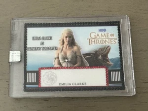 Emilia Clarke Game of Thrones Daenerys Targaryen 2023 Card Custom Framed Sealed - Picture 1 of 3