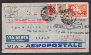 Uruguay, 1932 Zeppelin cubierta volada a Italia -HA22 - Imagen 1 de 3