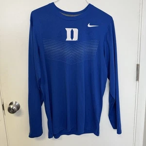 Duke Blue Devis Nike Dry-fit Medium Long Sleeve Shirt - Picture 1 of 7