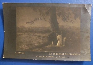 1930 Esposizione d'arte di Livorno - opera "leggenda del ruscello" di E. Corazzi - Picture 1 of 2