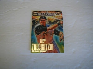 2014 TOPPS TROY TULOWITZKI BREAKING OUT INSERT CARD #BO-12 COLORADO ROCKIES - Picture 1 of 2