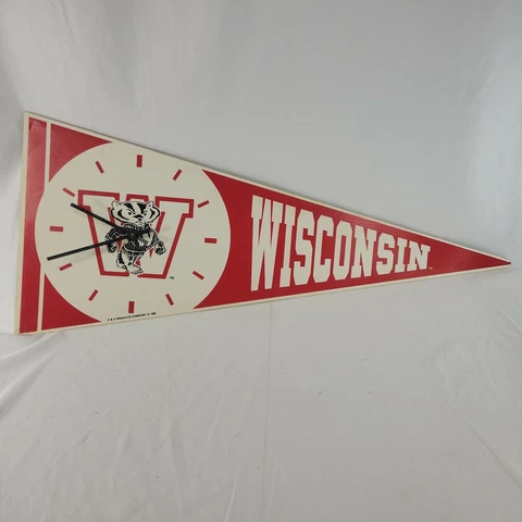 University of Wisconsin Bucky Badger Wall Clock 1991 Cover