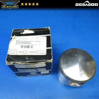 1 NEW SEA-DOO SEADOO GTX GTI+ GENUINE PISTON AND RINGS 76.46MM OEM 420886272 - Image 1 of 4