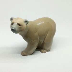 Figura Oso Pardo Lladro Atento Vintage #1204 c Años 80 Hecha a Mano en España - Imagen 1 de 8