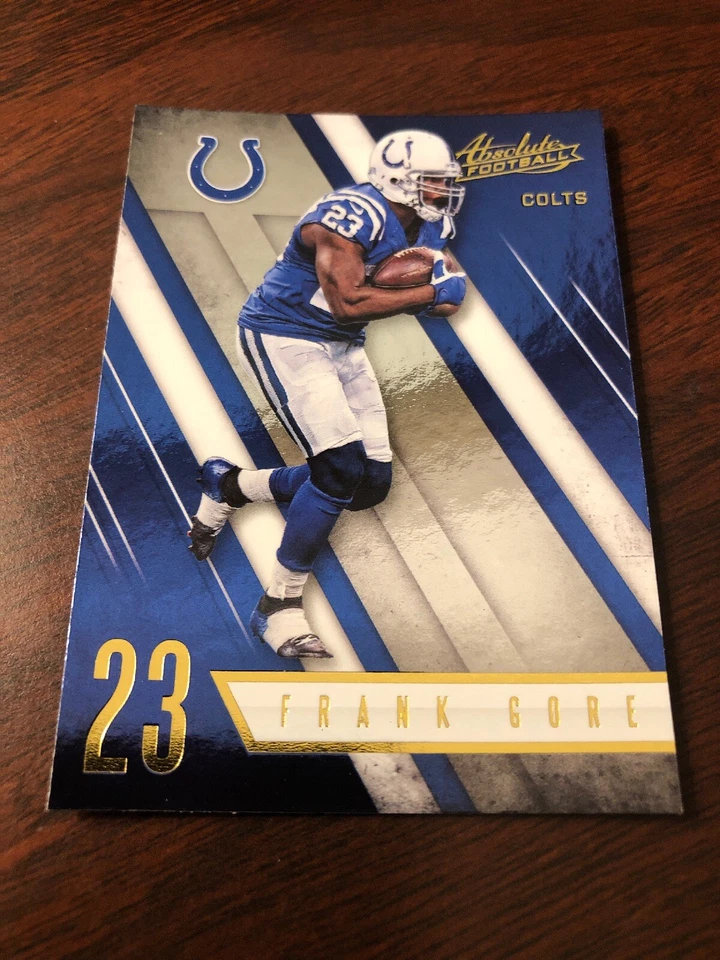 Frank Gore  2016 Panini Absolute Colts Card #9  *904* - Image 1 of 1