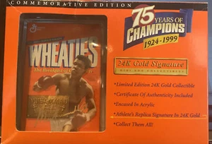 MUHAMMAD ALI 24k Gold Signature Card Wheaties Promo NIB - Picture 1 of 2