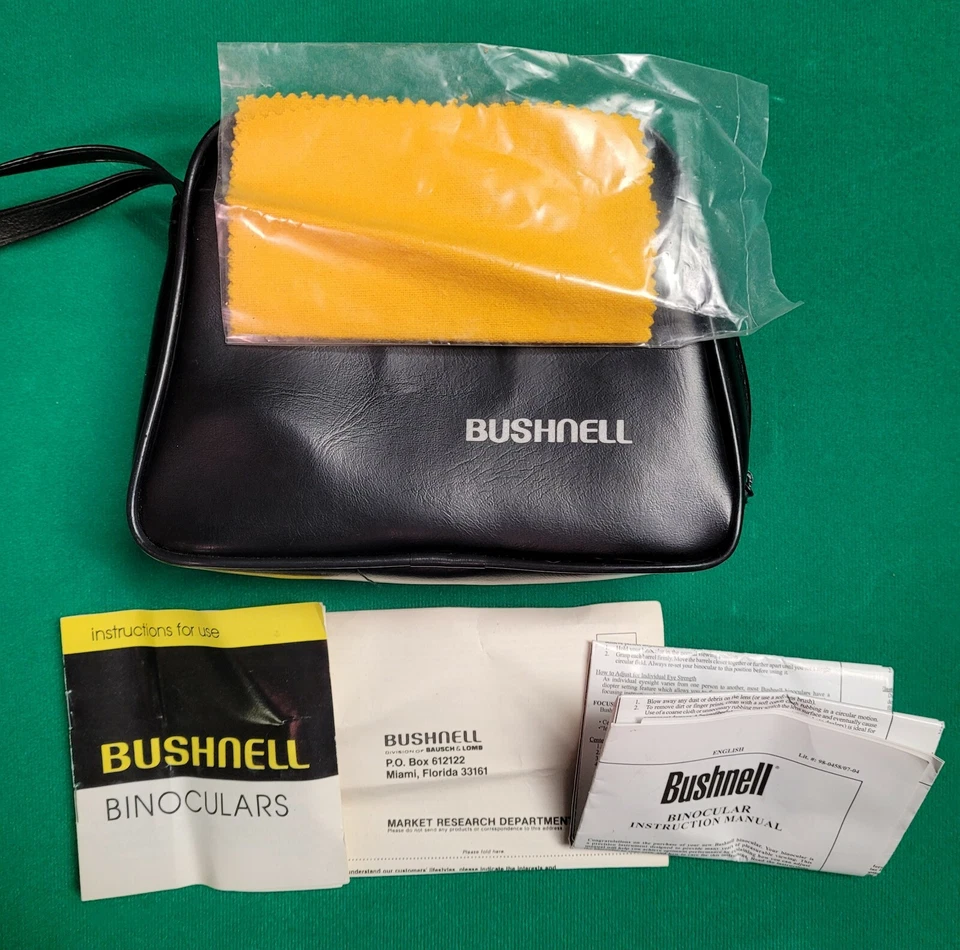Vintage Bushnell Ensign Binoculars 7x35 Insta-Focus  w/Case instruction booklet  - Image 1 of 4
