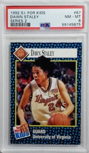 1992 tarjeta de novato Dawn Staley SI for Kids #67 radiocontrol PSA 8 casi nuevo-Mt pop 1 sifk wnba hof - Imagen 1 de 2