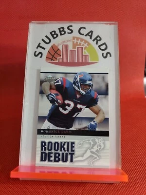 2005 Upper Deck Rookie Debut Football Card #40 Domanick Davis - Image 1 of 2
