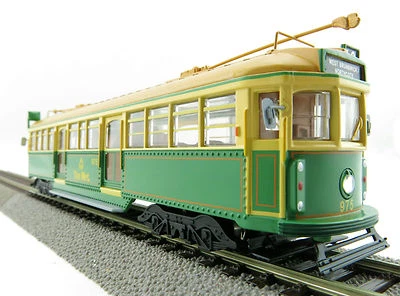 Cooee ELECTRIC POWERED W6 CLASS MELBOURNE TRAM GREEN RATTLER The Met NO 975 1:76 - Image 1 of 4