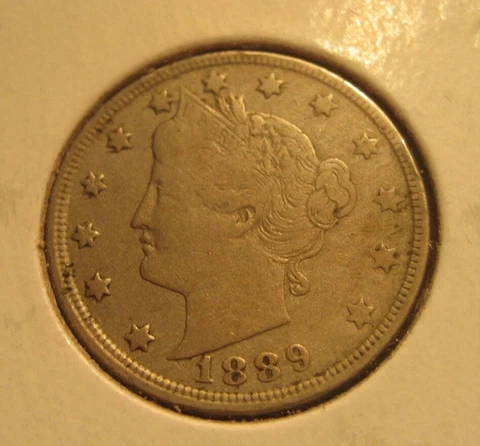 1889 Liberty Head Nickel...better grade! Cover
