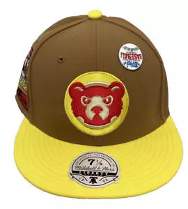 Chicago Cubs Hat Topps 1978 Brown Cap Size 7 New W/Pin Mitchell & Ness - Picture 1 of 3