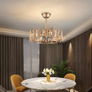 For Bedroom 3 Speed Caged Ceiling Fan with Light 20 Inch Modern Luxury Bladeless - Picture 1 of 23