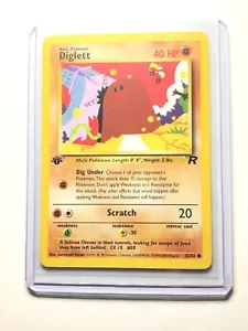 DIGLETT - 52/82 - 1ª Edición Team Rocket - Común - Pokemon - Casi Nuevo - Imagen 1 de 1
