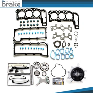 Timing Chain Water Pump Kit & Head Gasket Set For 2002-2003 Dodge Ram 1500 Jeep - Picture 1 of 18