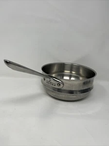 All Clad Stainless Steel Steamer Strainer Basket Insert Long Handle 8" Pan Pot - Picture 1 of 14