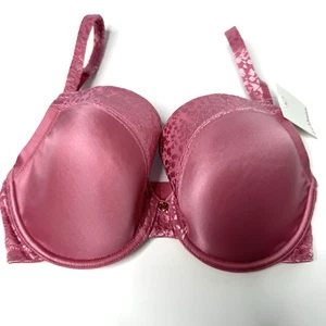 Le Mystere Bra Size 32DDD/F Rose Pink Underwire Safari NEW - Picture 1 of 6