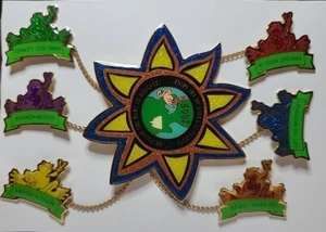 Lot Of 7 2005 Florida Odyssey Of The Mind OotM OM Sun Frogs Pin Pinbacks - Picture 1 of 13
