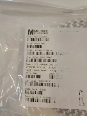 KYOCERA AVX 1812AA222JAT1A -500 unidades Foto 1 de 4