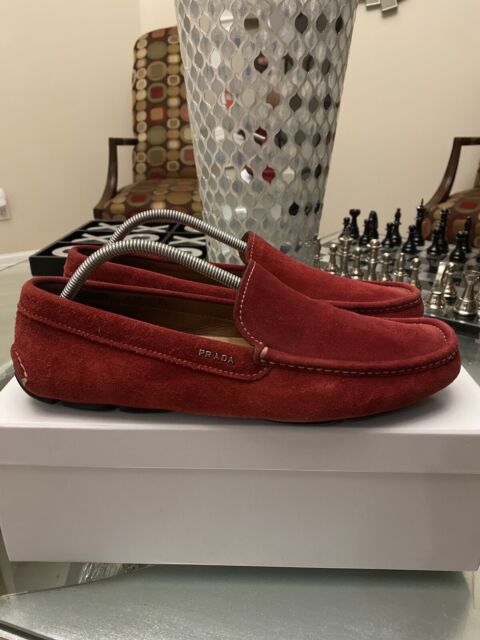 Invloedrijk reinigen Handschrift PRADA Loafer Red Casual Shoes for Men for sale | eBay