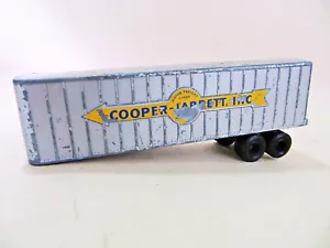 MATCHBOX MAJOR PACK 9 'COOPER JARRETT INTERSTATE FREIGHTER TRAILER'. VINTAGE. - Foto 1 di 6