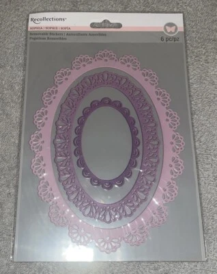 Recuerdos Colección Sophia MARCOS OVALADOS LAVANDA Pegatinas Extraíbles Foto 1 de 2