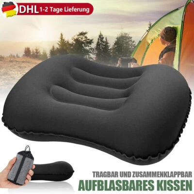 Outdoor aufblasbares Kissen, Ultraleichtes Kopfkissen für Strand, Reise, Camping - Bild 1 von 4