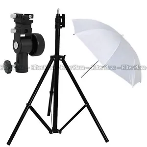 Pro Studio Light Stand + Flash Speedlite D Bracket Mount + 33"White Umbrella Kit - Picture 1 of 1