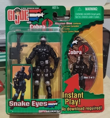 Figura de colección Gi Joe Hasbro ojos de serpiente disco de misión GI Joe vs Cobra Spy Troops Foto 1 de 2