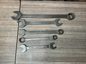 Lot Of 5 Vintage PLOMB USA WRENCHES - Combo, Box End & Pebbled - Picture 1 of 8