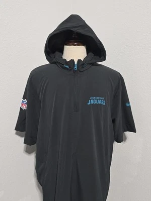Nike NFL On Field Short Sleeve Sideline Hoodie Jacksonville Jaguars Men XL  - Image 1 of 4